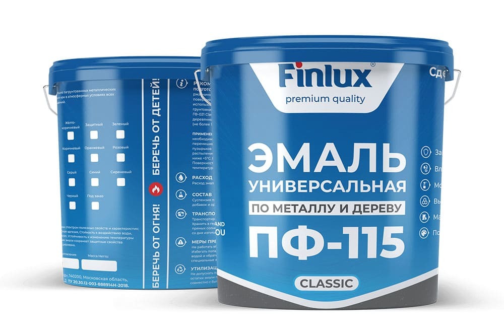 Универсальная эмаль Finlux ПФ-115 Classic